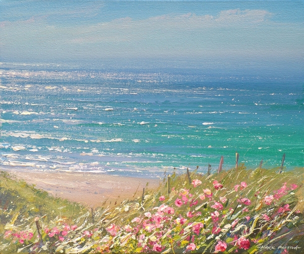 Mark Preston - red valerian, sennen cove